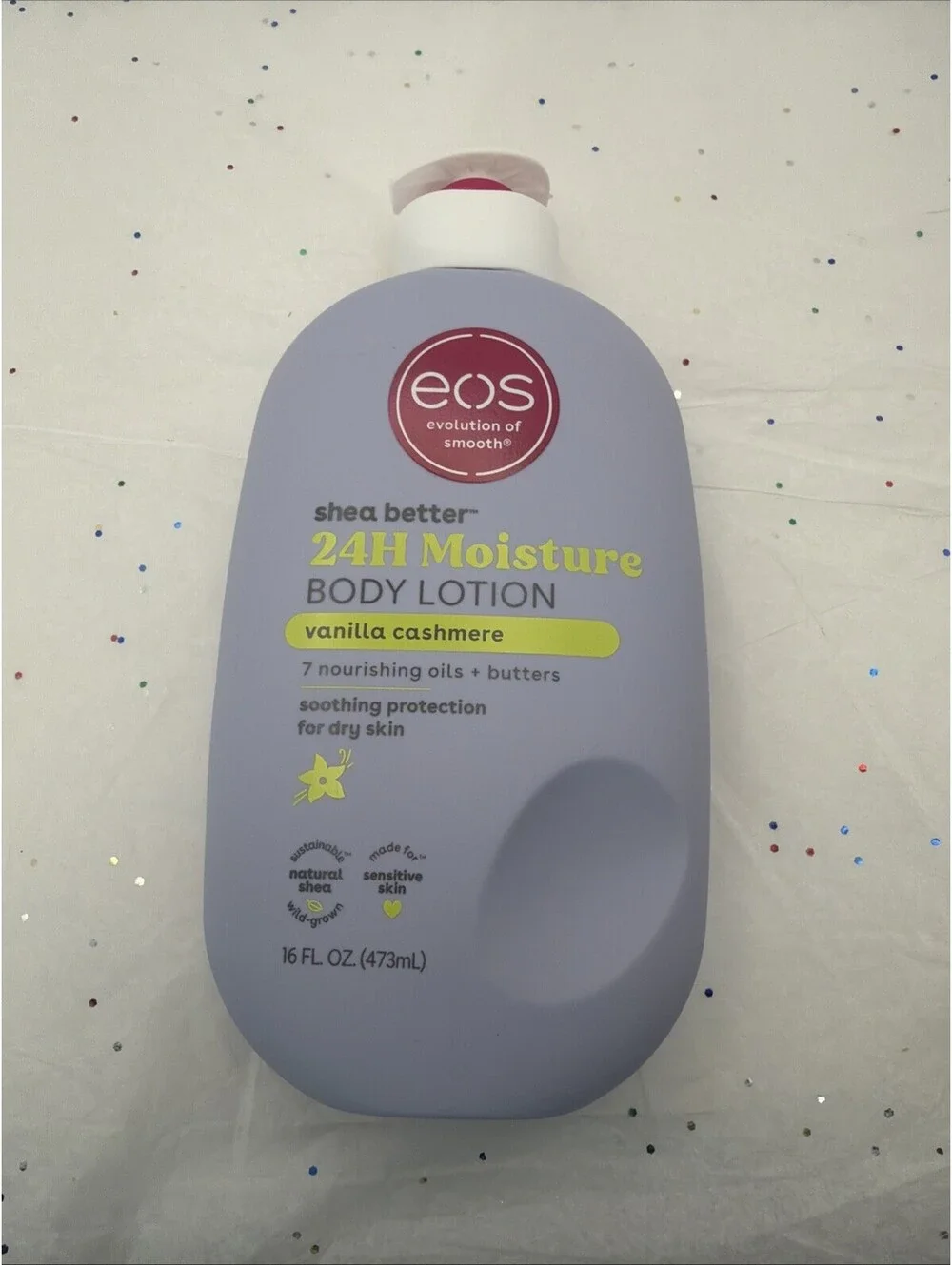 eos Shea Better Body Lotion Vanilla Cashmere 16 oz 24H Moisture Shea Butter NEW